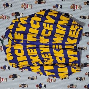 Vintage Mickey & Co Mickey Mouse all over print spell out hooded jacket